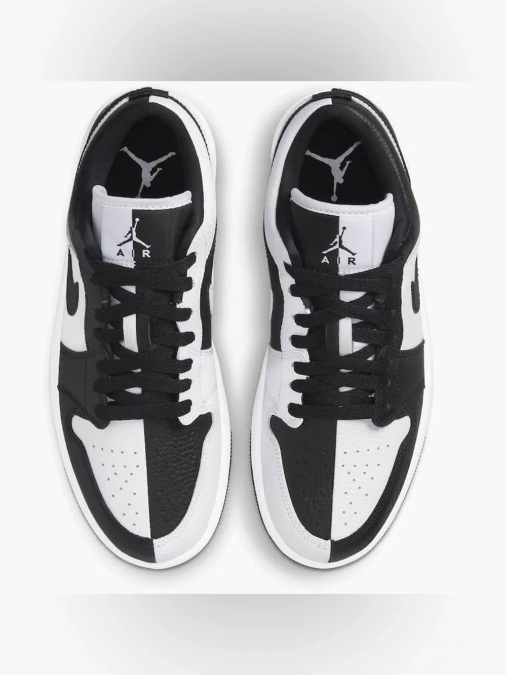 Nike Air Jordan 1 Low SE Homage Split White/ Black-size 8 women’s like new - Picture 1 of 16